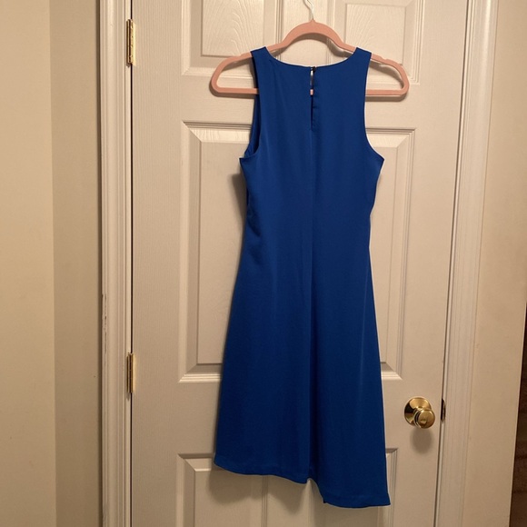 Brand New Banana Republic Blue Asymmetrical Sleeveless Dress… size 4 - Picture 2 of 7